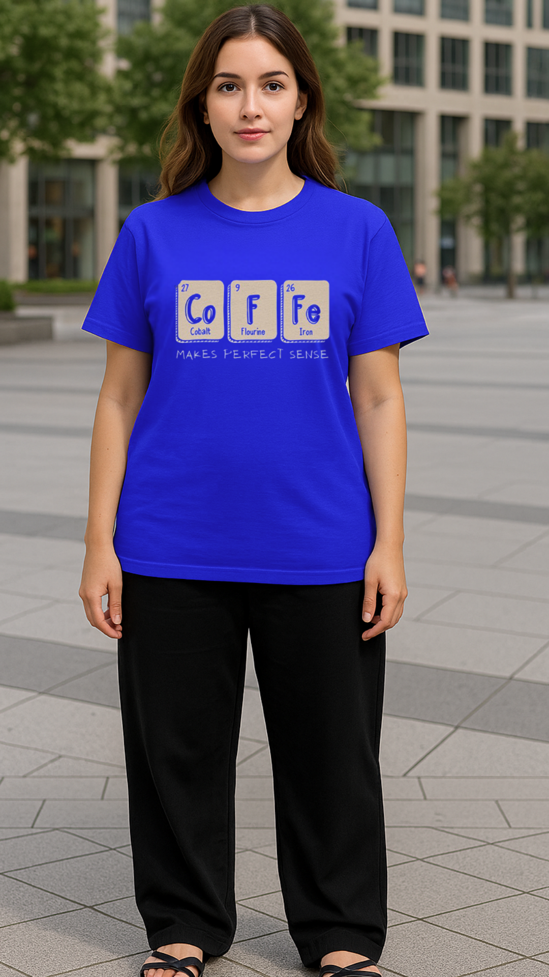 Women's Coffee Abstract Classic Fit T-shirt