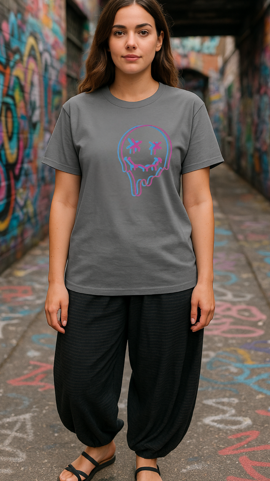 Women's Ded Smile Acid & Punk Classic Fit T-shirt