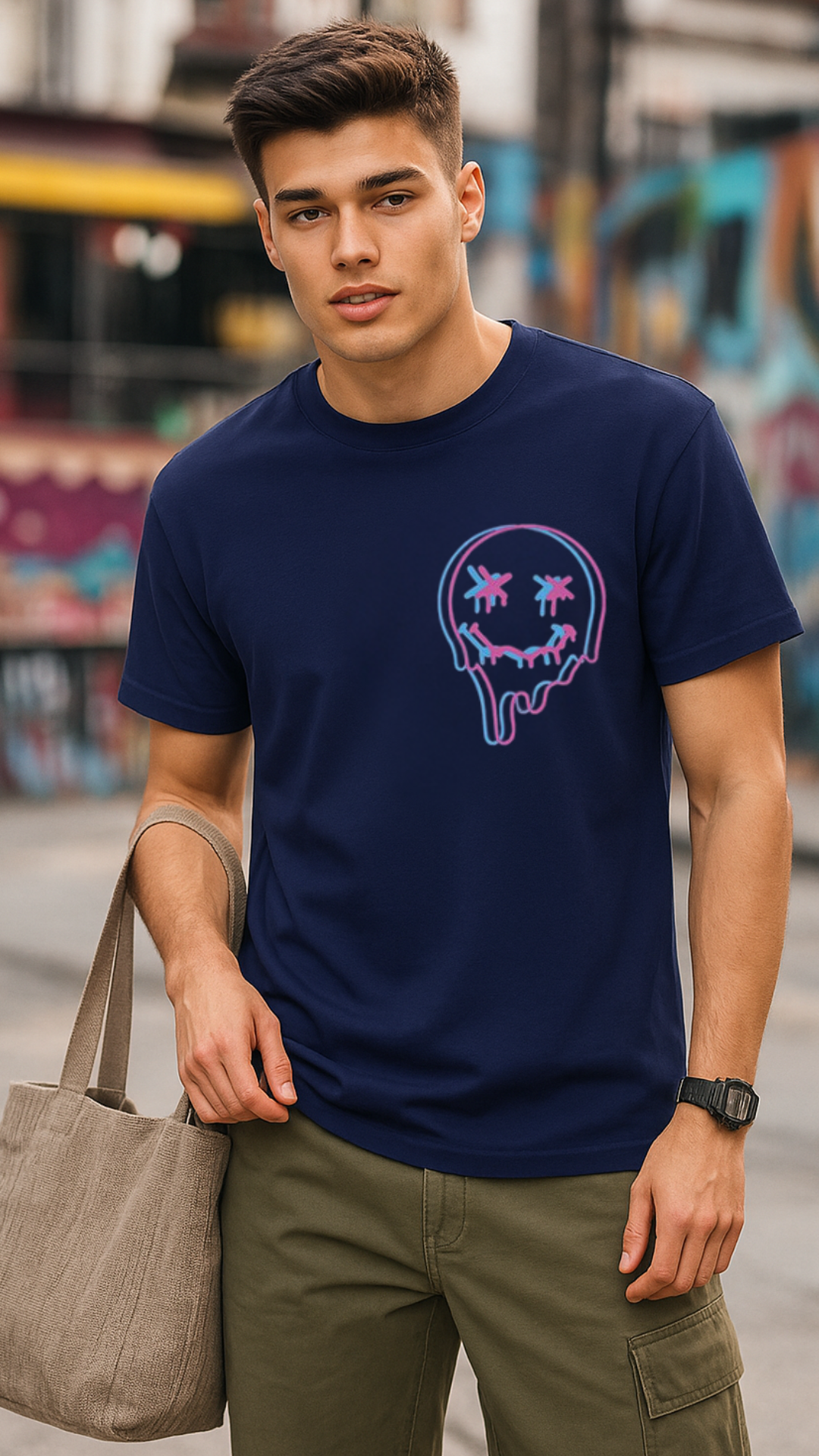 Men's Smile Streetwear Classic Fit T-shirt