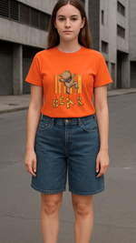 Women's Bear Abstract Classic Fit T-shirt