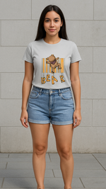 Women's Bear Abstract Classic Fit T-shirt