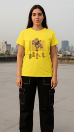 Women's Bear Abstract Classic Fit T-shirt