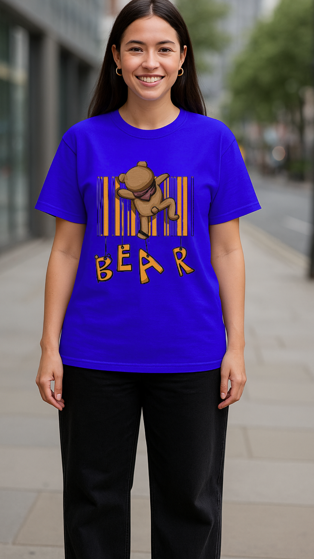Women's Bear Abstract Classic Fit T-shirt