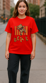 Women's Bear Abstract Classic Fit T-shirt