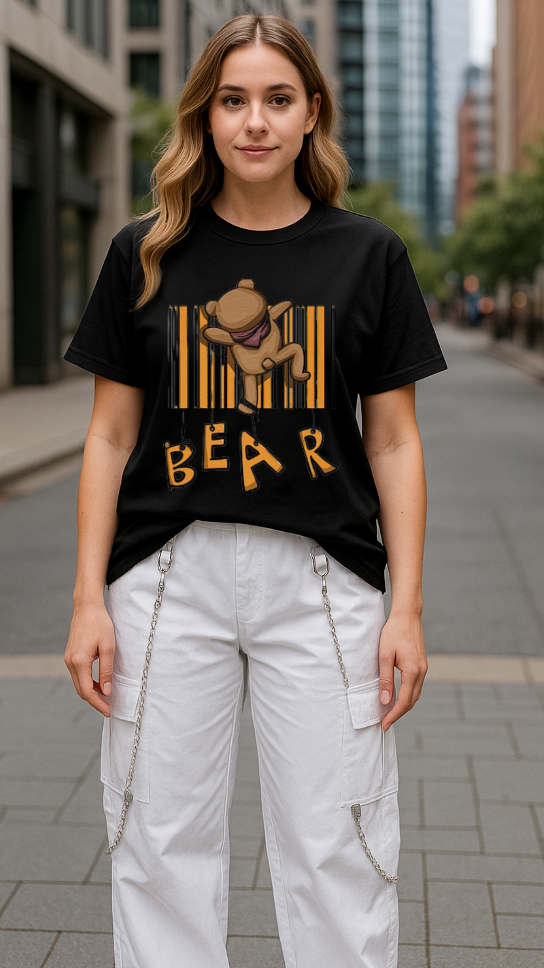 Women's Bear Abstract Classic Fit T-shirt