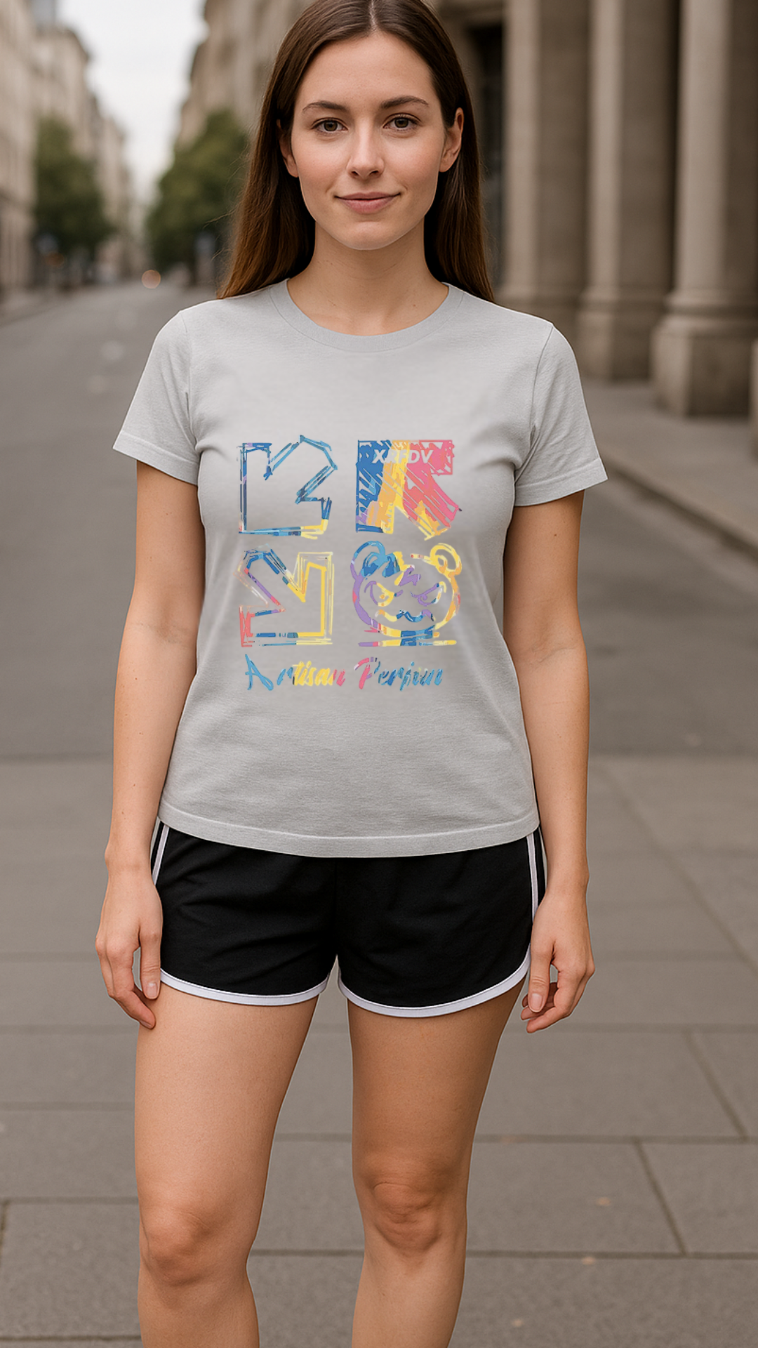 Women's Multi Direction Streetwear Classic Fit T-shirt