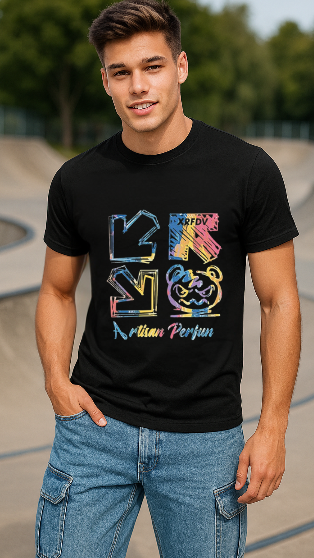 Men's Random Direction Streetwear Classic Fit T-shirt