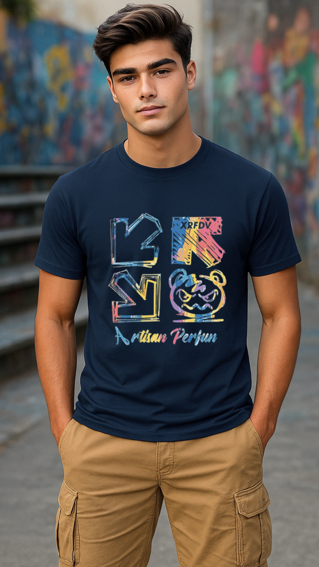 Men's Random Direction Streetwear Classic Fit T-shirt