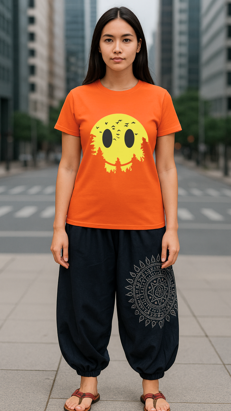 Women's Night Smile Acid & Punk Classic Fit T-shirt
