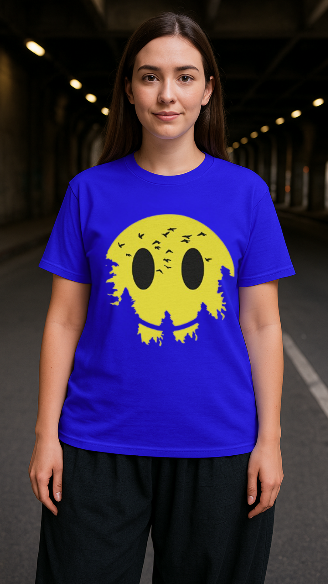 Women's Night Smile Acid & Punk Classic Fit T-shirt