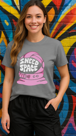 Women's I Need Space Streetwear Classic Fit T-shirt