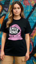Women's I Need Space Streetwear Classic Fit T-shirt