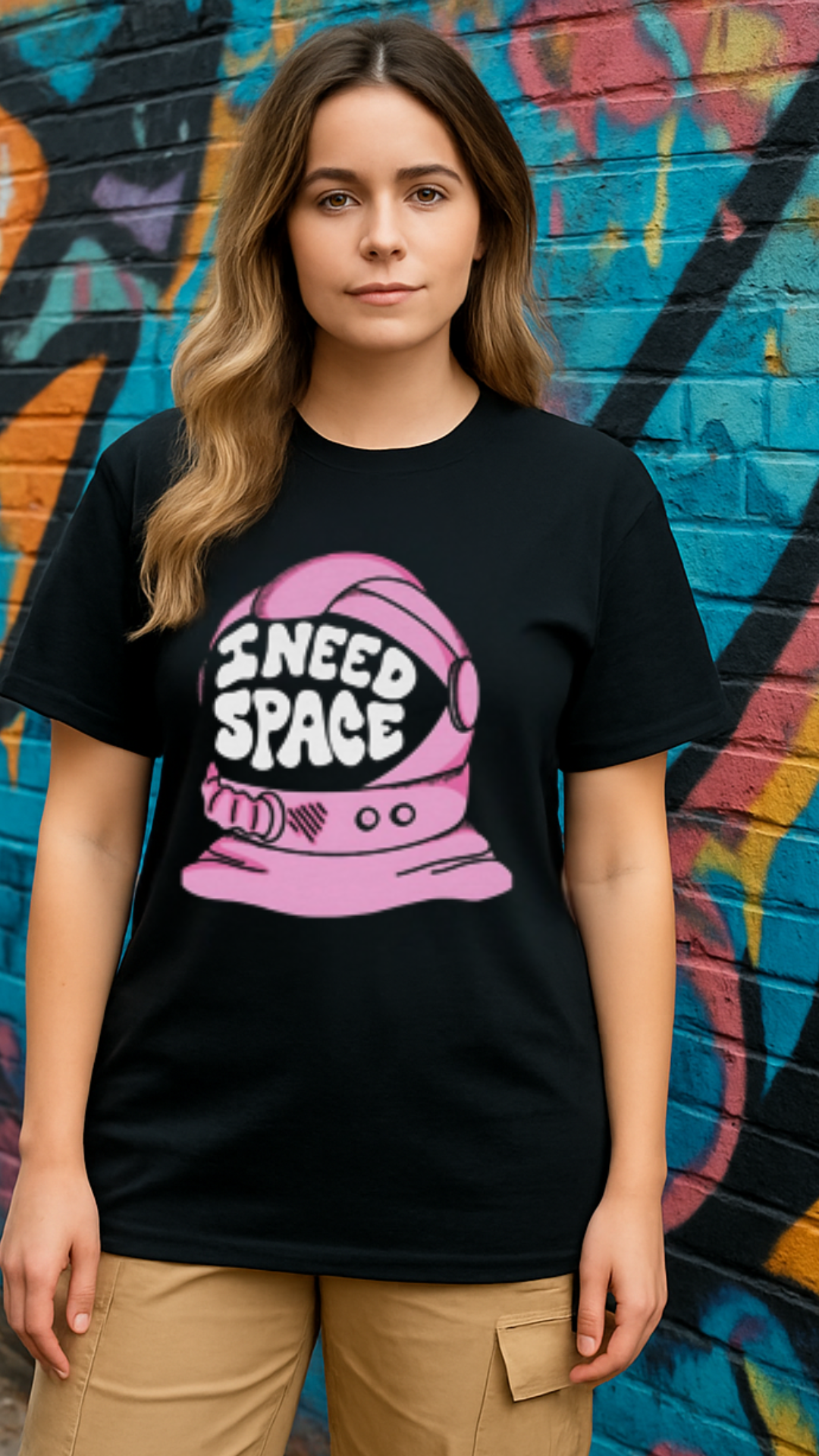 Women's I Need Space Streetwear Classic Fit T-shirt
