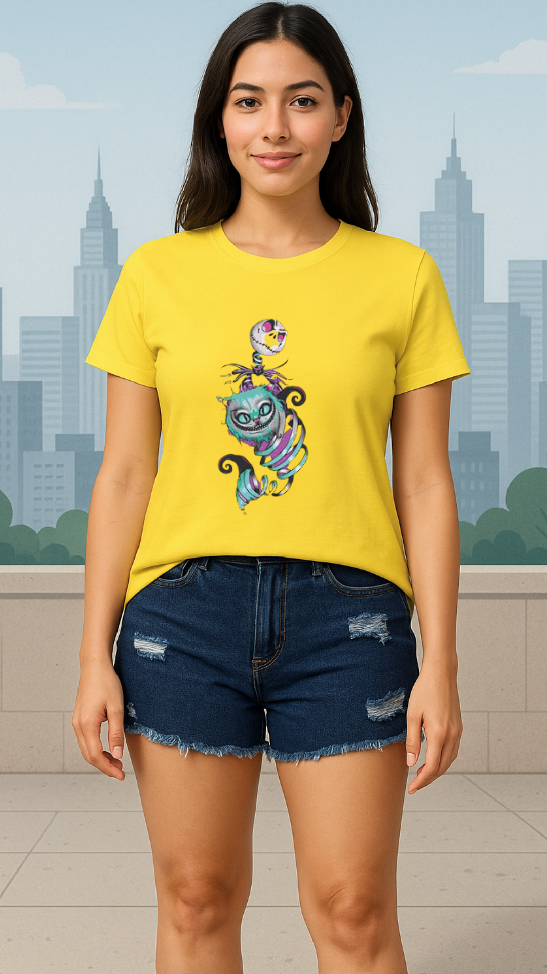 Women's Evil Cat Streetwear Classic Fit T-shirt
