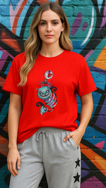 Women's Evil Cat Streetwear Classic Fit T-shirt