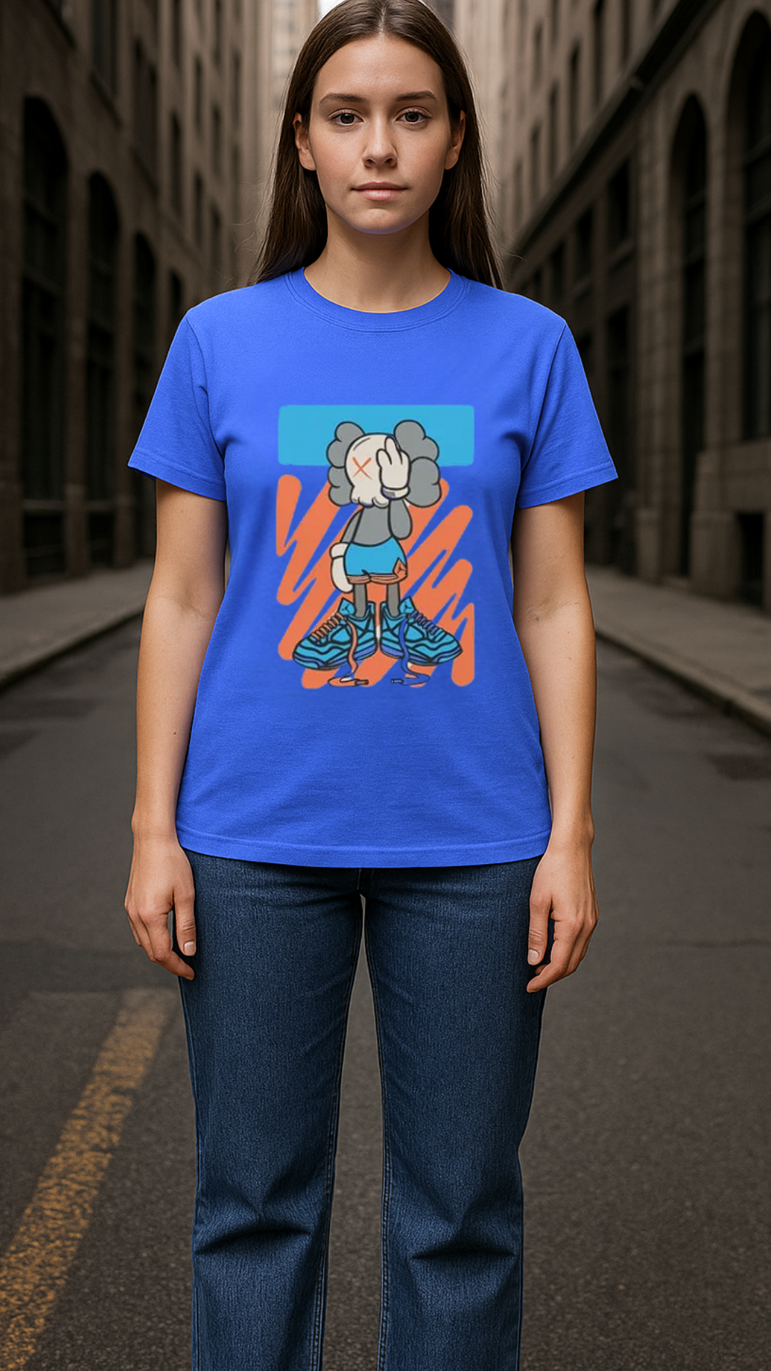 Women's Dumb Skull Streetwear Classic Fit T-shirt