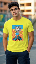 Men's Dumb Skull Dude Streetwear Classic Fit T-shirt