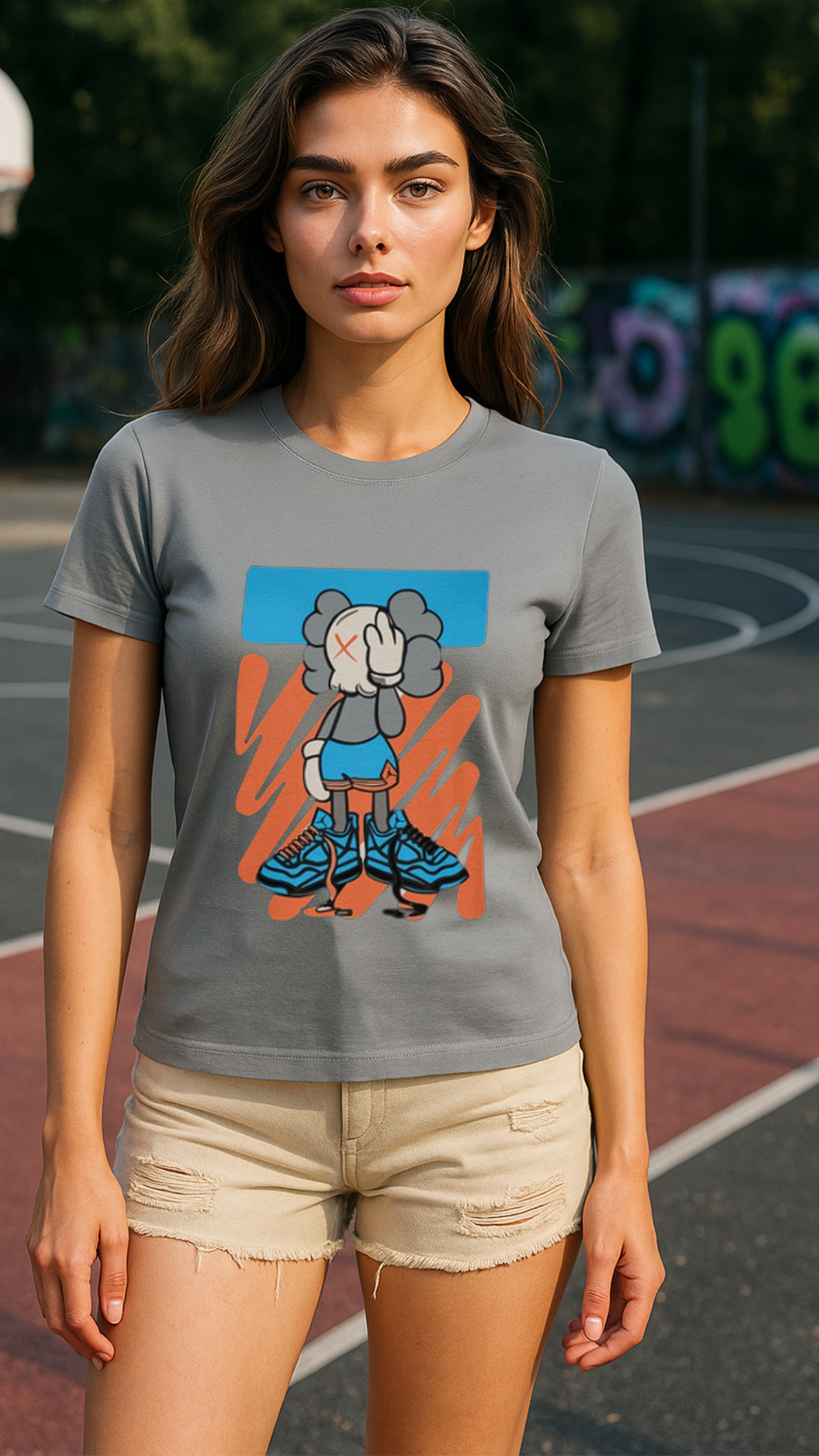 Women's Dumb Skull Streetwear Classic Fit T-shirt
