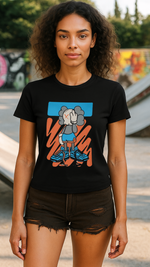 Women's Dumb Skull Streetwear Classic Fit T-shirt