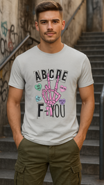Men's ABCDEF Streetwear Classic Fit T-shirt