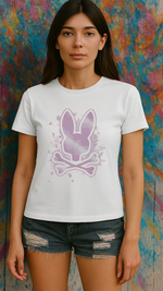 Women's Spray Skull Streetwear Classic Fit T-shirt