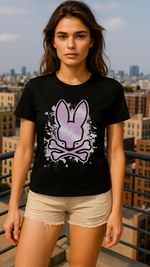 Women's Spray Skull Streetwear Classic Fit T-shirt