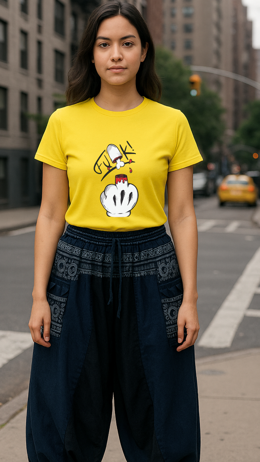 Women's Middle Finger Acid & Punk Classic Fit T-shirt