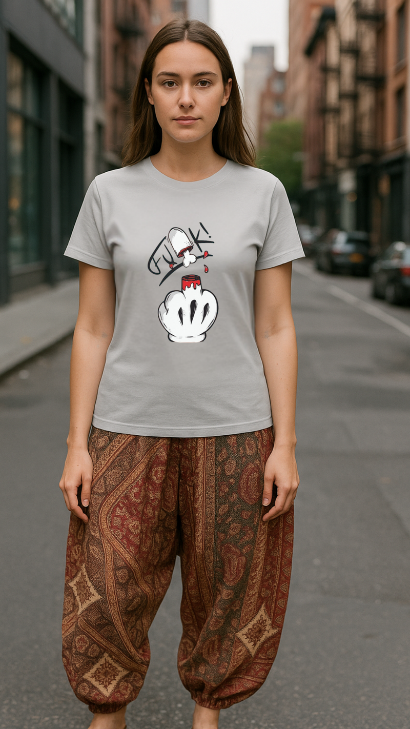 Women's Middle Finger Acid & Punk Classic Fit T-shirt