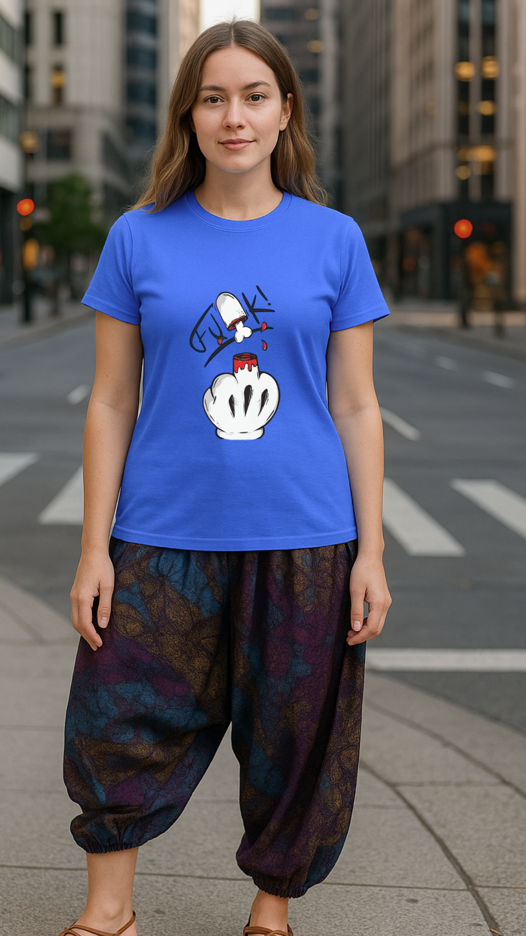 Women's Middle Finger Acid & Punk Classic Fit T-shirt