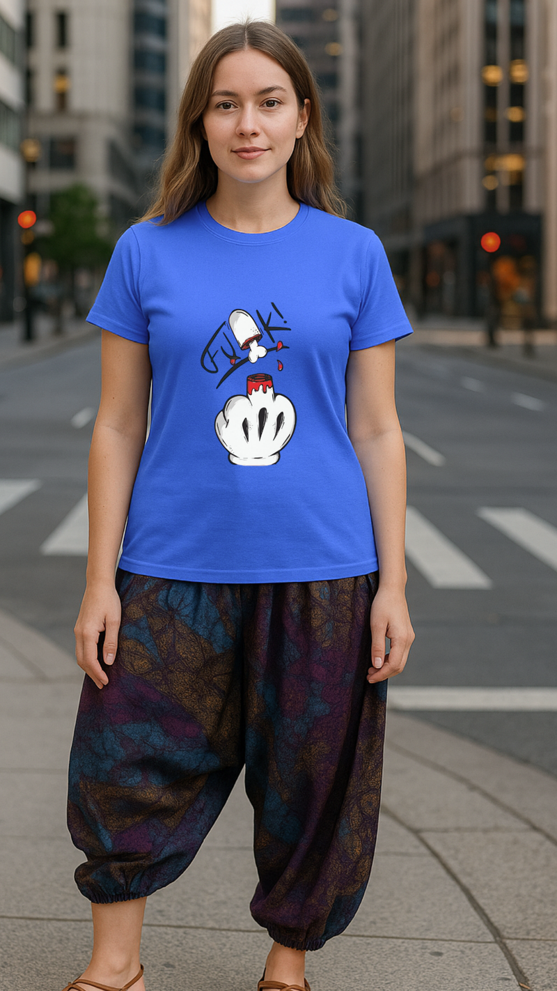 Women's Middle Finger Acid & Punk Classic Fit T-shirt