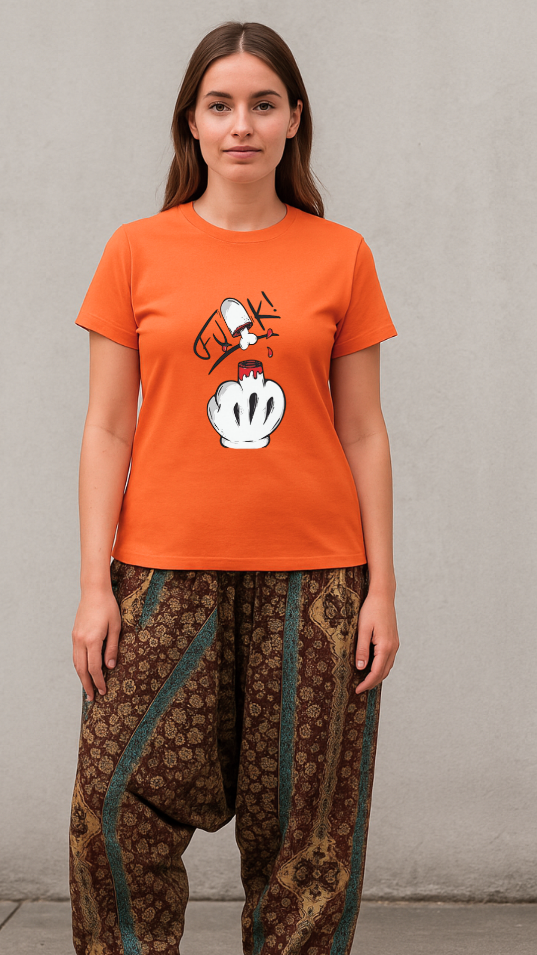 Women's Middle Finger Acid & Punk Classic Fit T-shirt