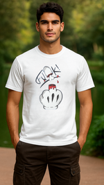 Men's Middle Finger Streetwear Classic Fit T-shirt