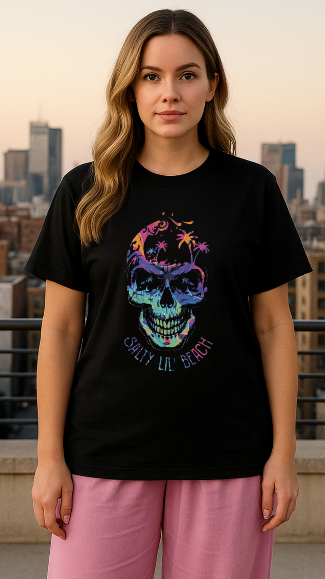 Women's Salty Lil Beach Acid & Punk Classic Fit T-shirt