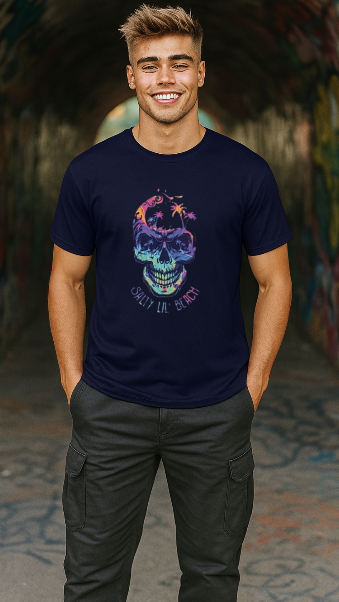 Men's Salty Lil Beach Streetwear Classic Fit T-shirt