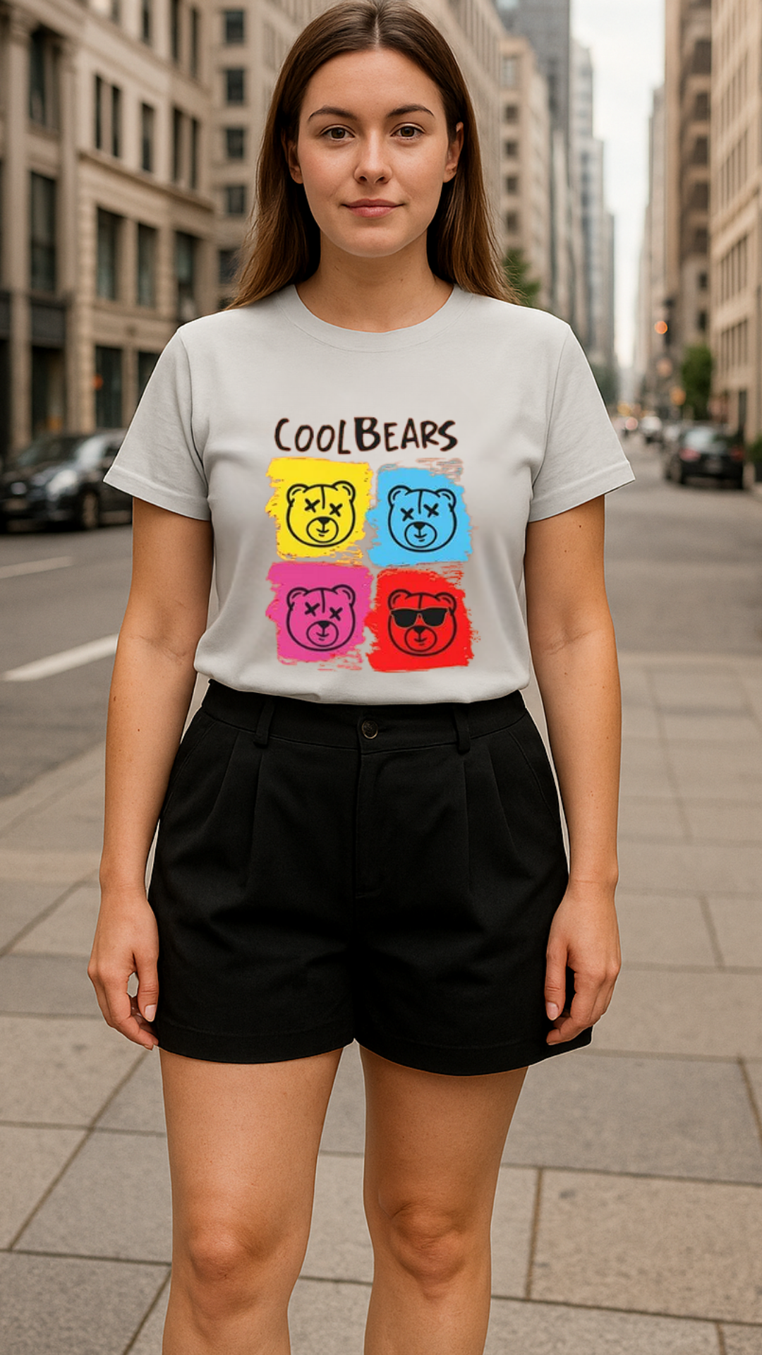 Women's Cool Bears Streetwear Classic Fit T-shirt