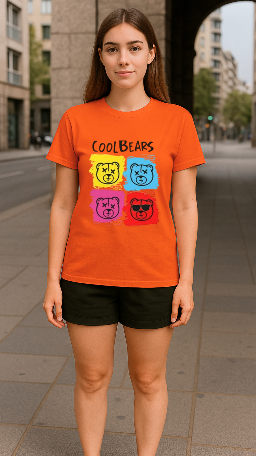 Women's Cool Bears Streetwear Classic Fit T-shirt