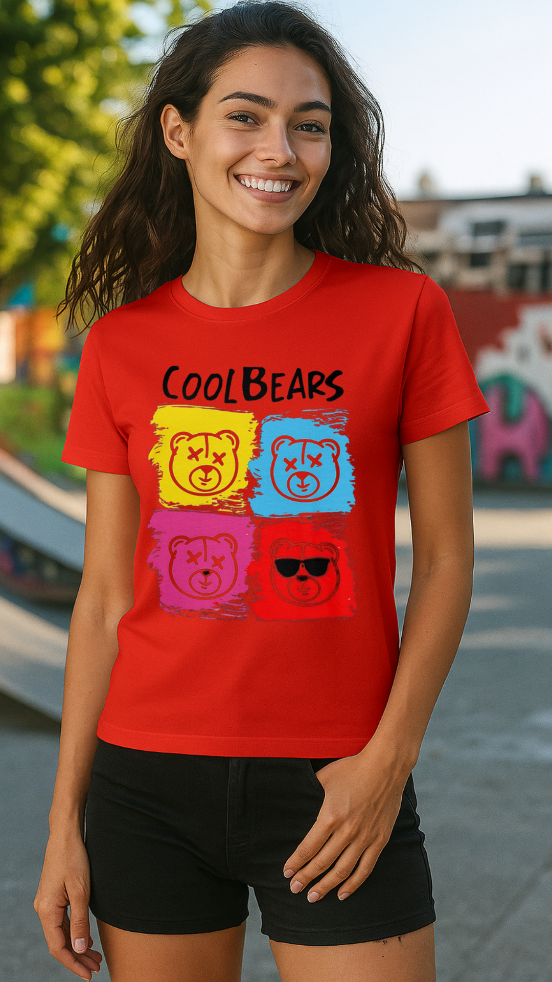 Women's Cool Bears Streetwear Classic Fit T-shirt