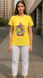 Women's Groovy Rabbit Streetwear Classic Fit T-shirt
