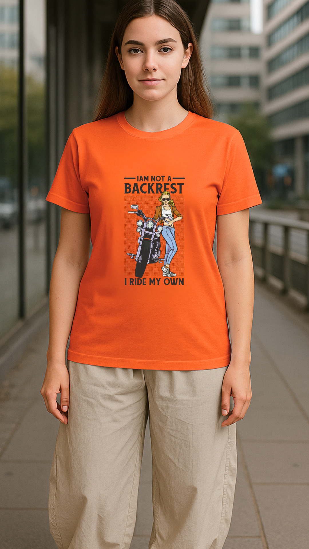 Women's Not a Backrest Streetwear Classic Fit T-shirt