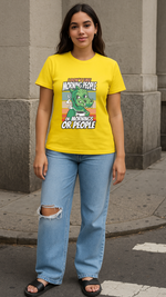 Women's Morning People Abstract Classic Fit T-shirt