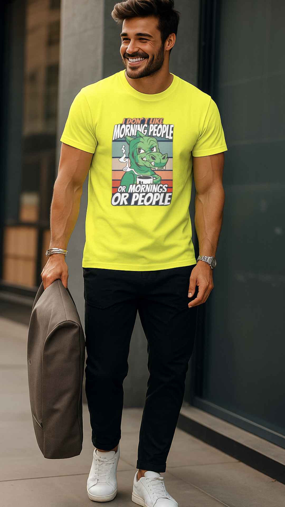 Men's Morning People Streetwear Classic Fit T-shirt