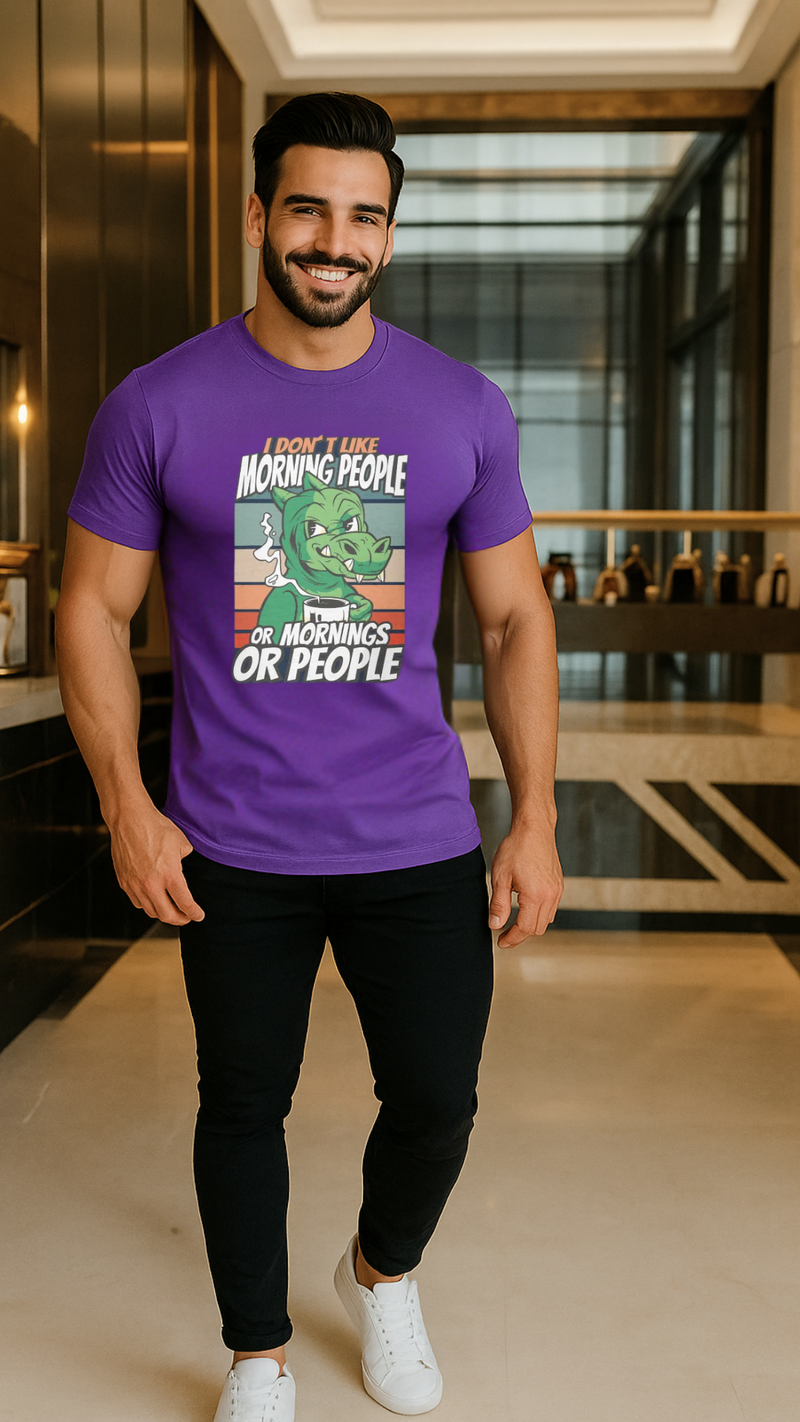 Men's Morning People Streetwear Classic Fit T-shirt