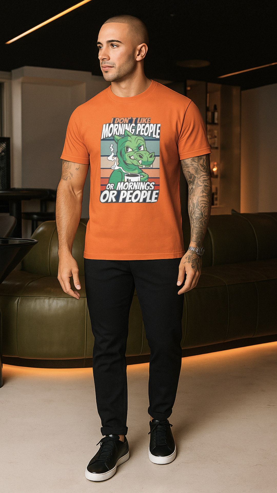 Men's Morning People Streetwear Classic Fit T-shirt