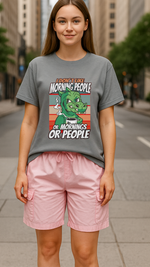 Women's Morning People Abstract Classic Fit T-shirt