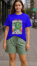 Women's Morning People Abstract Classic Fit T-shirt