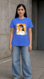 Women's Asian Lady Abstract Classic Fit T-shirt