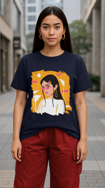 Women's Asian Lady Abstract Classic Fit T-shirt