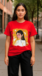Women's Asian Lady Abstract Classic Fit T-shirt