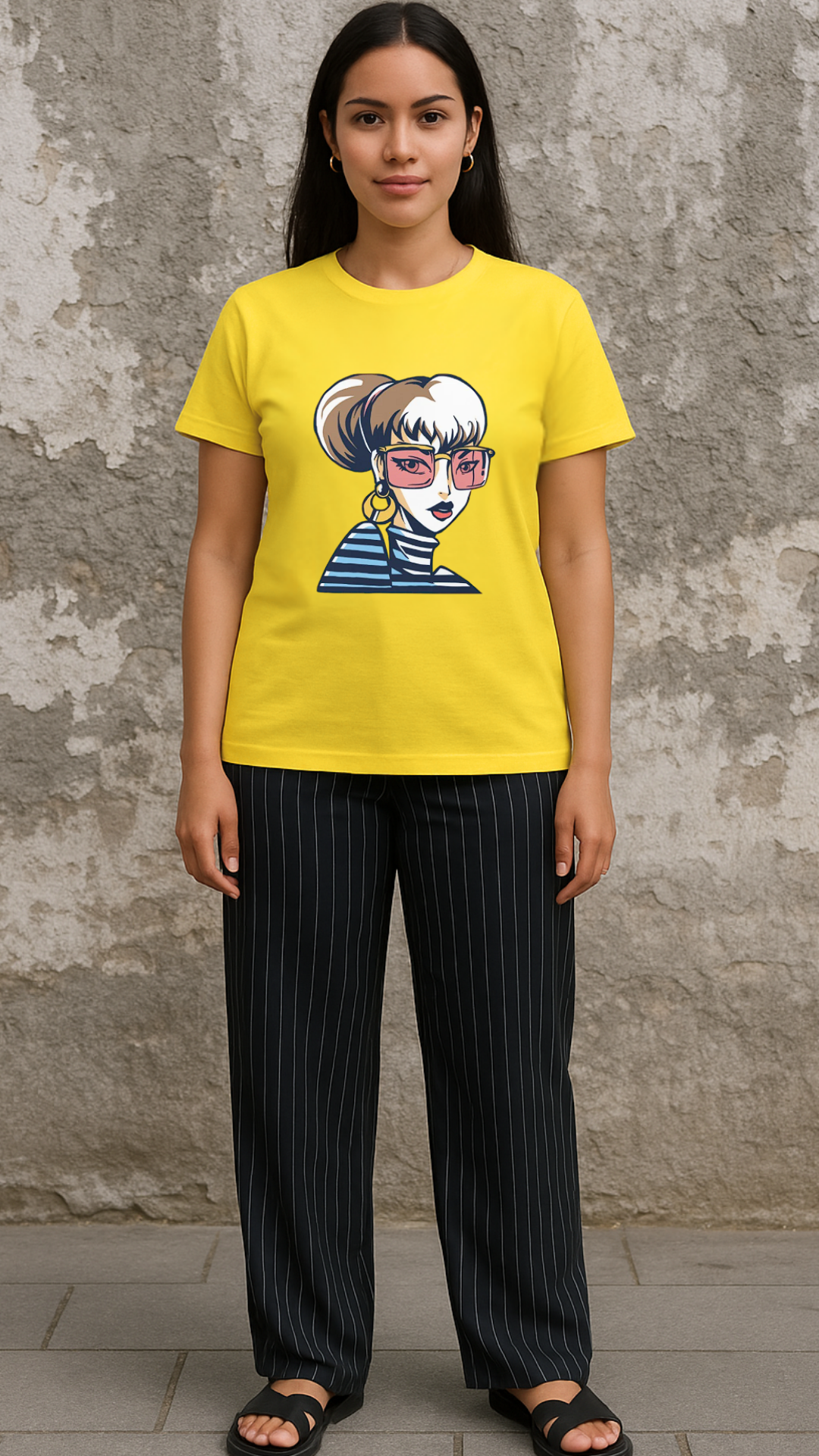 Women's Pop Lady Abstract Classic Fit T-shirt