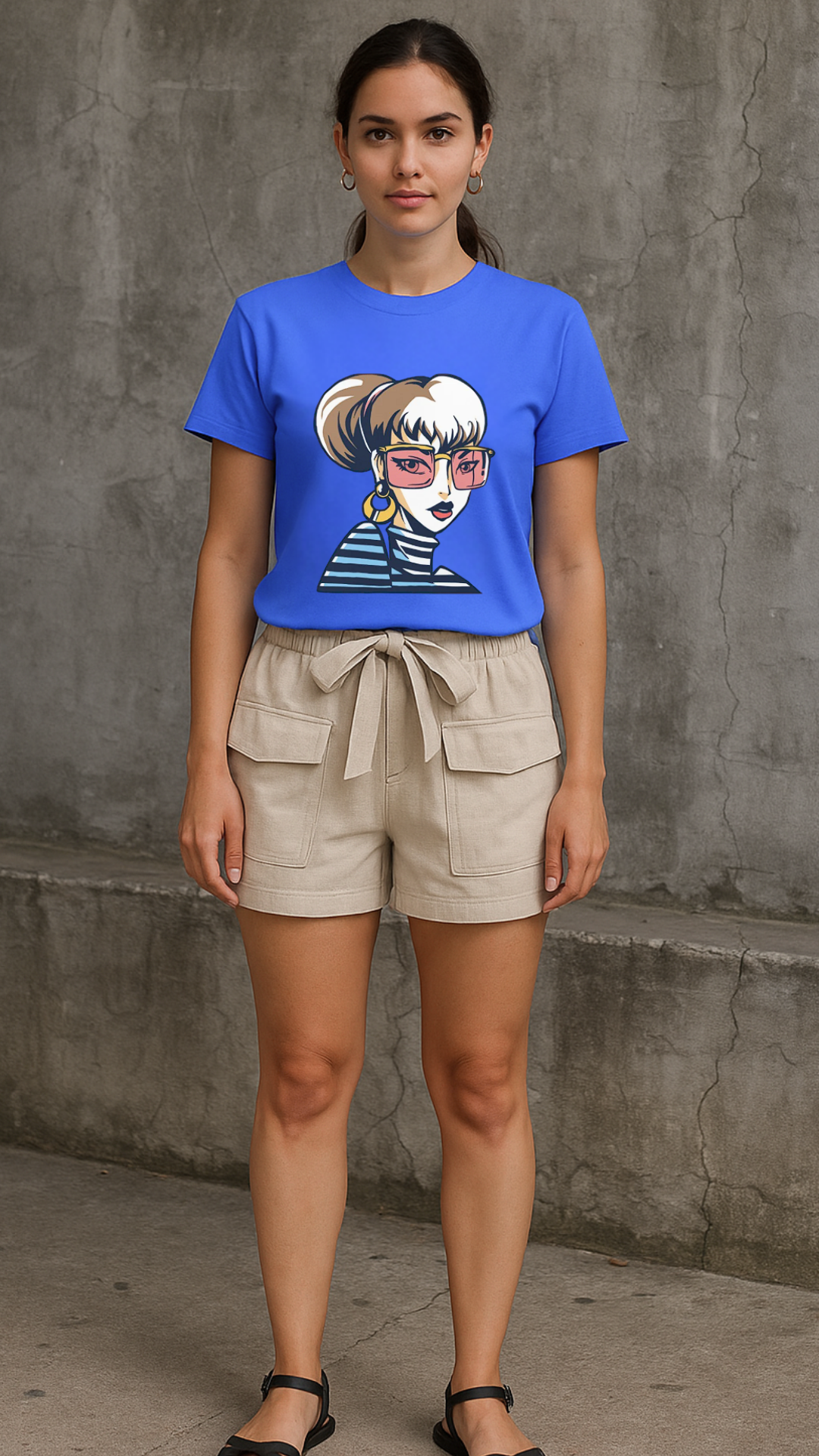 Women's Pop Lady Abstract Classic Fit T-shirt